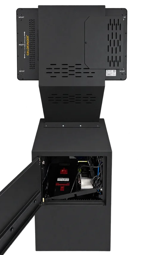 Rear view - lower cabinet open