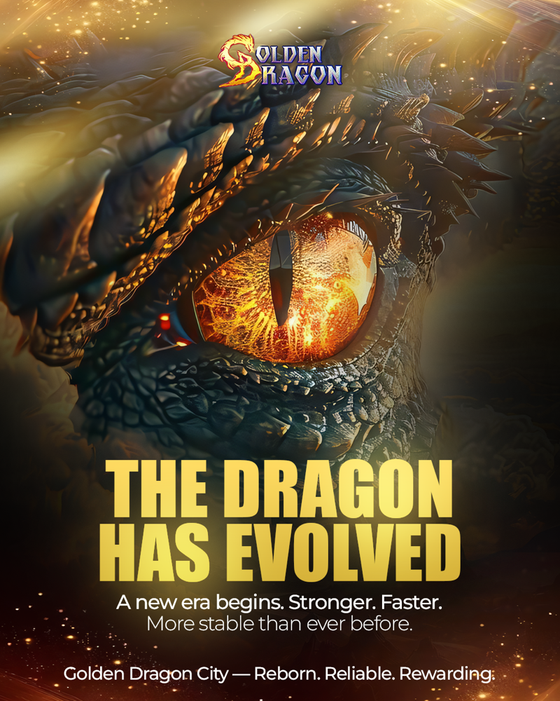 Golden Dragon promotional creative running on Blue Steel Kiosk screens